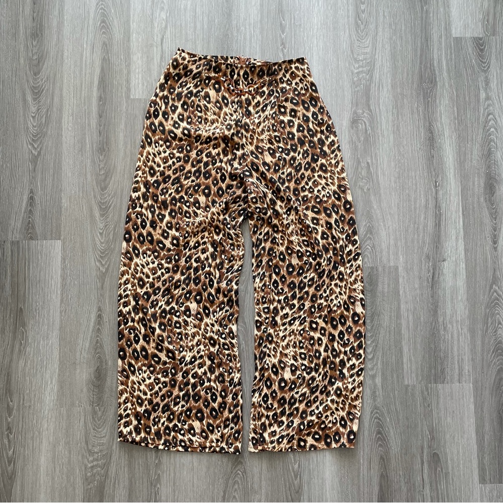 Cheetah print pants
